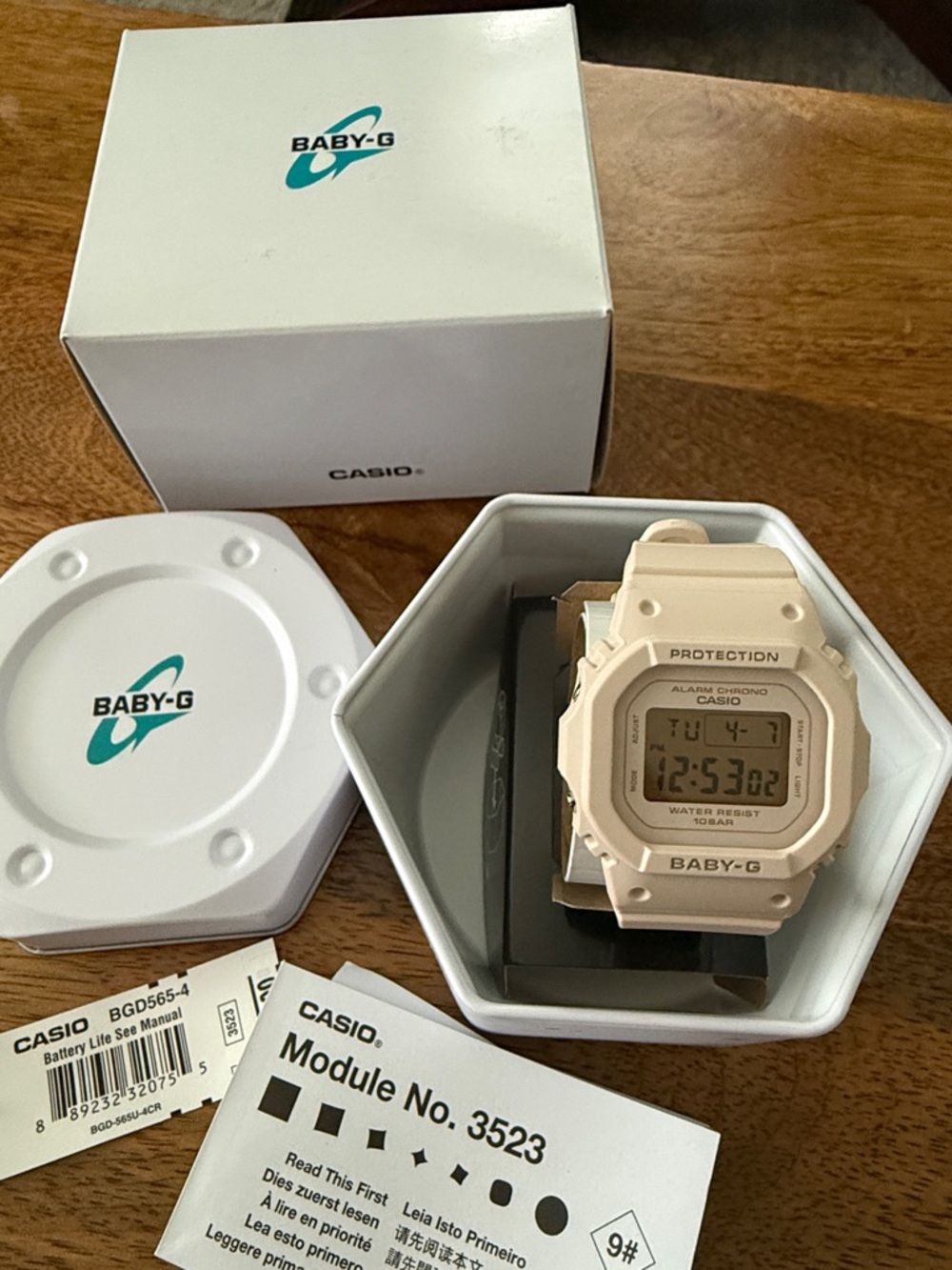 Casio Baby-G Pink Beige Digital Sports Watch BGD565-4